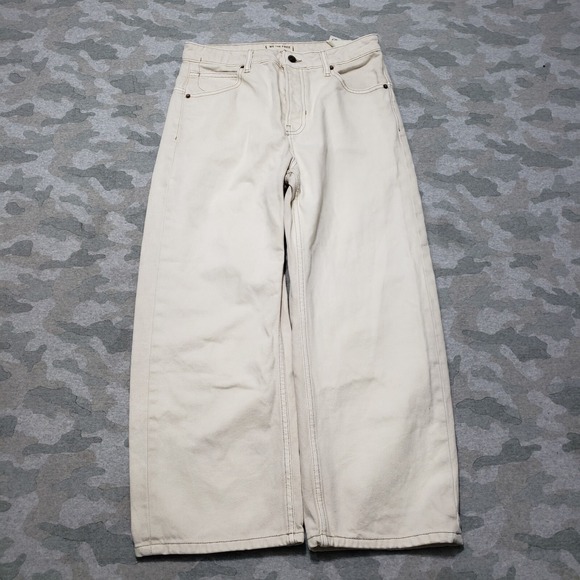 We The Free Denim - We The Free Jeans Womens 27 Beige Boyfriend Button Fly NWT